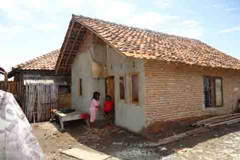 Ilustrasi rumah swadaya yang memperoleh bantuan dana peruamahan./Bisnis